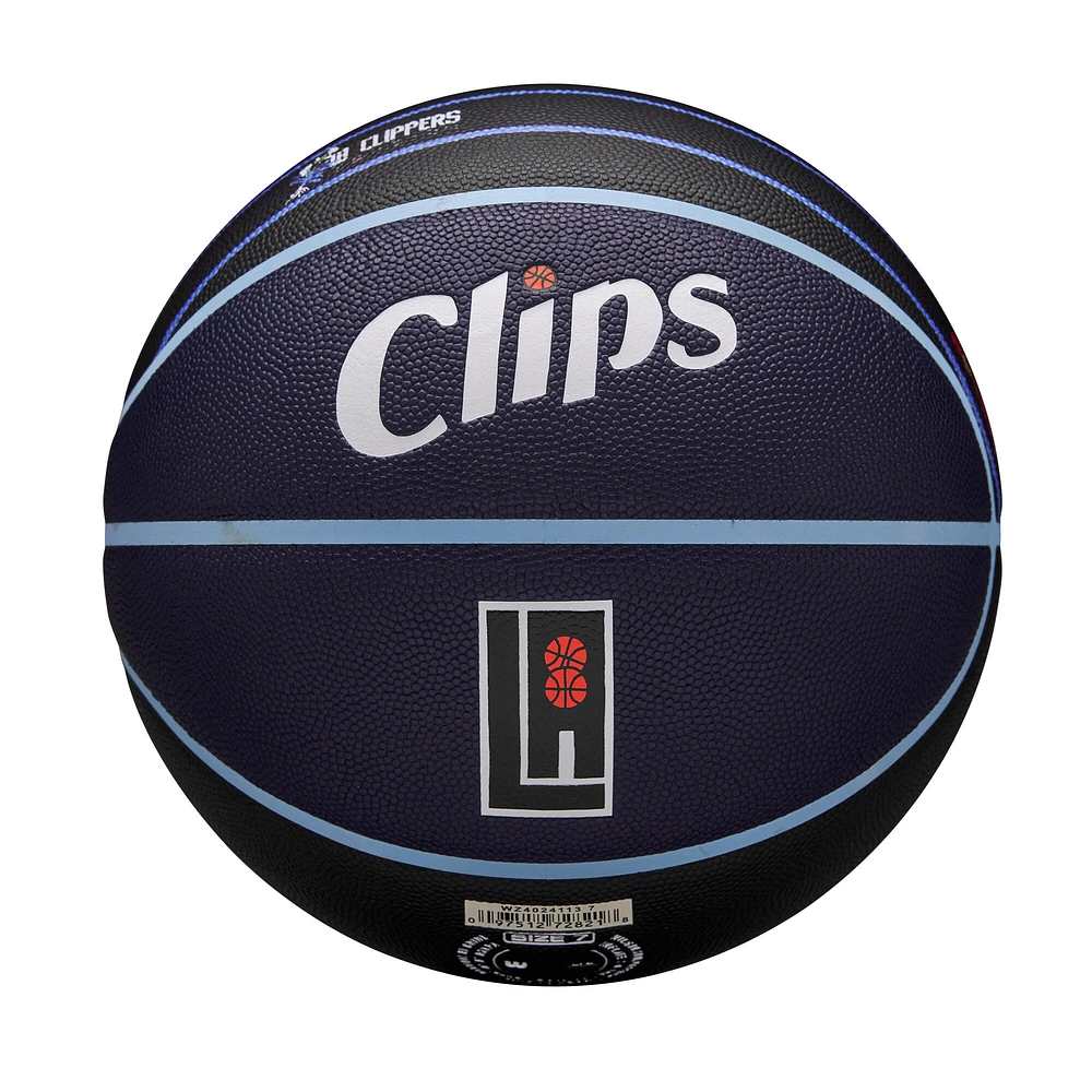Ballon de basket-ball de collection Wilson LA Clippers 2023/24 City Edition