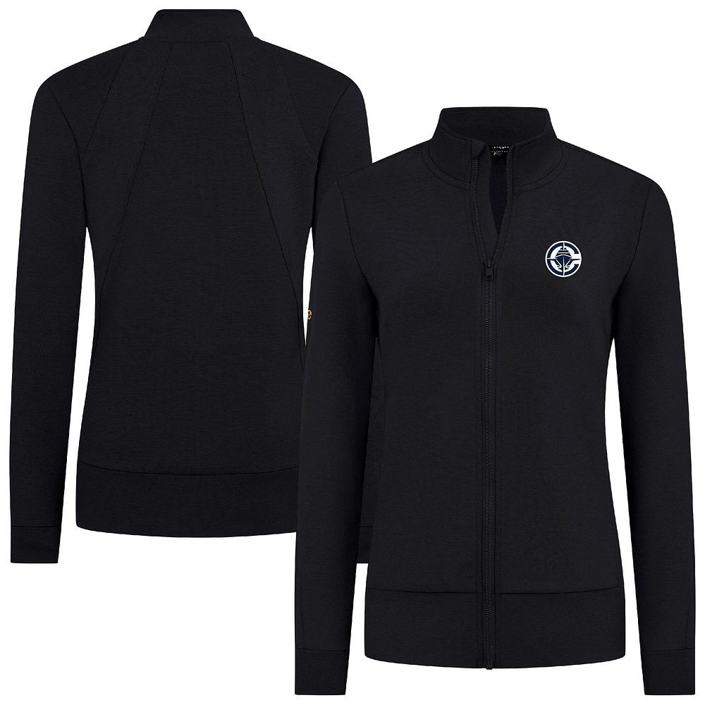 Women's Levelwear Black LA Clippers Shine Full-Zip Jacket