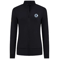 Women's Levelwear Black LA Clippers Shine Full-Zip Jacket