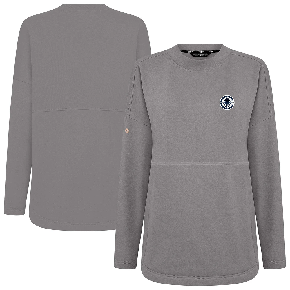 Women's Levelwear Gray LA Clippers Beaudry Pullover Sweatshirt