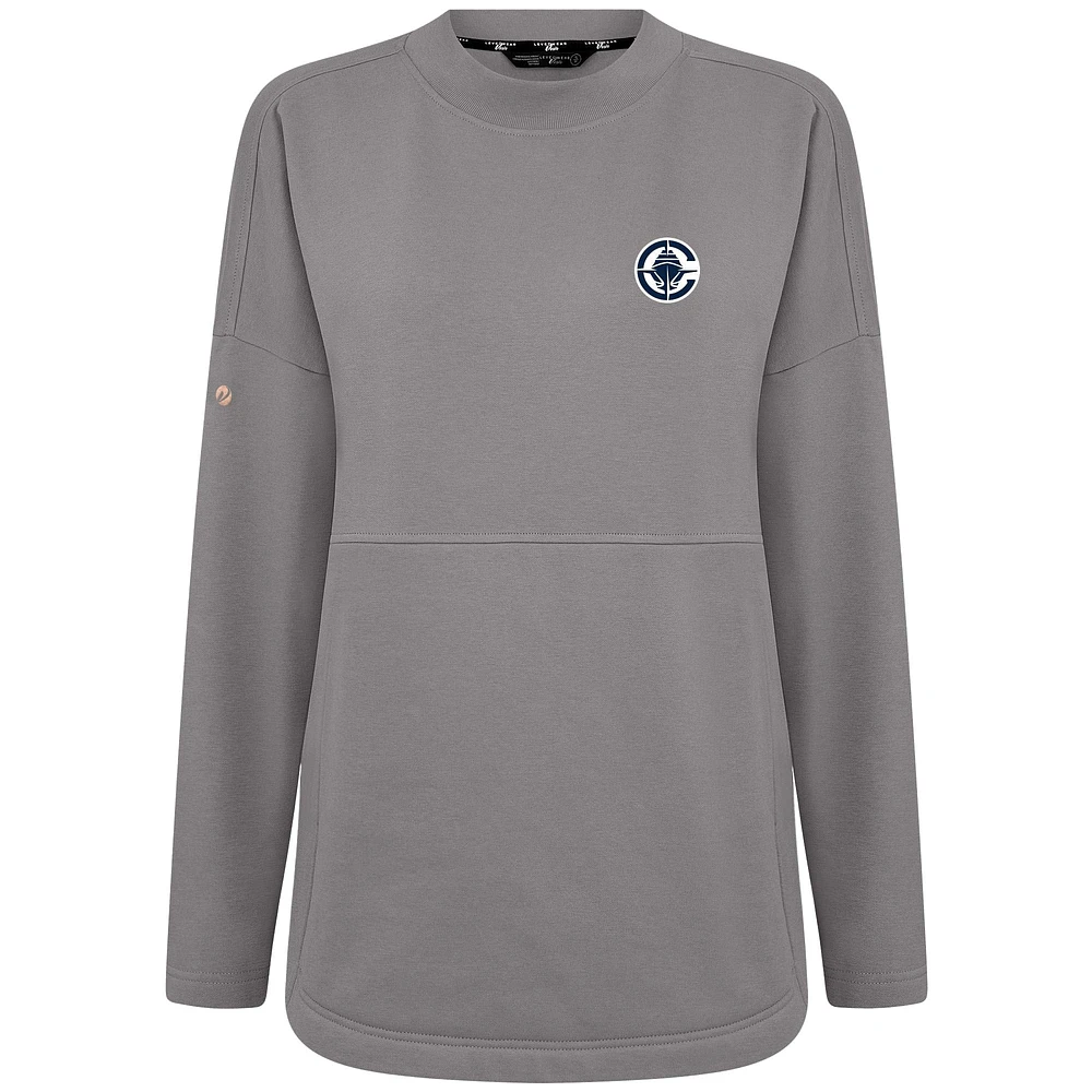 Women's Levelwear Gray LA Clippers Beaudry Pullover Sweatshirt
