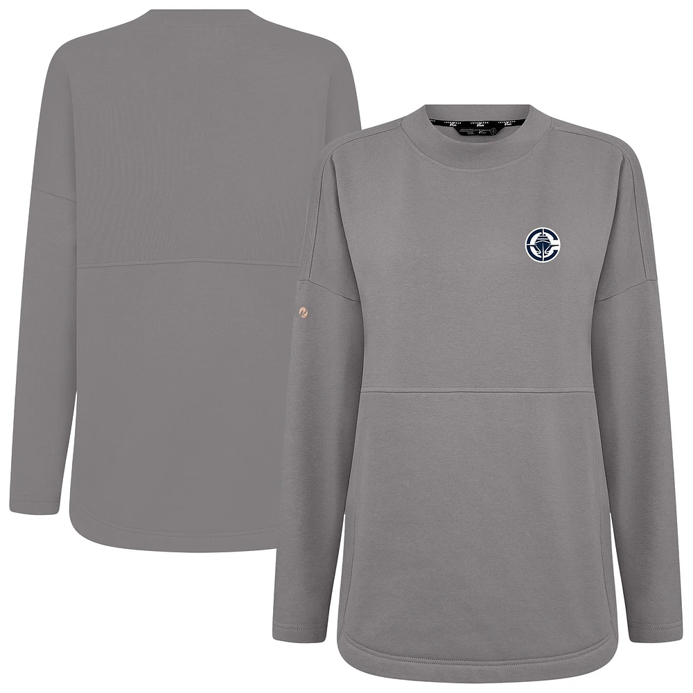 Women's Levelwear Gray LA Clippers Beaudry Pullover Sweatshirt