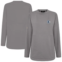 Women's Levelwear Gray LA Clippers Beaudry Pullover Sweatshirt
