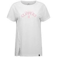 T-shirt blanc Levelwear pour femme, motif Arche Influx LA fête des Mères Clippers