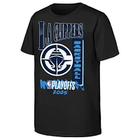 Youth Black LA Clippers 2025 NBA Playoffs Hype T-Shirt