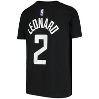 Youth Jordan Brand Kawhi Leonard Black LA Clippers Statement Edition Name & Number T-Shirt