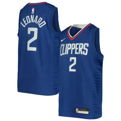La Clippers 2021 La Clippers City Edition Moments Mixtape Kawhi Leonard Nike Juvenile Swingman Jersey