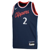 Maillot Nike Kawhi Leonard Royal LA Clippers Swingman pour jeune - Édition Icon