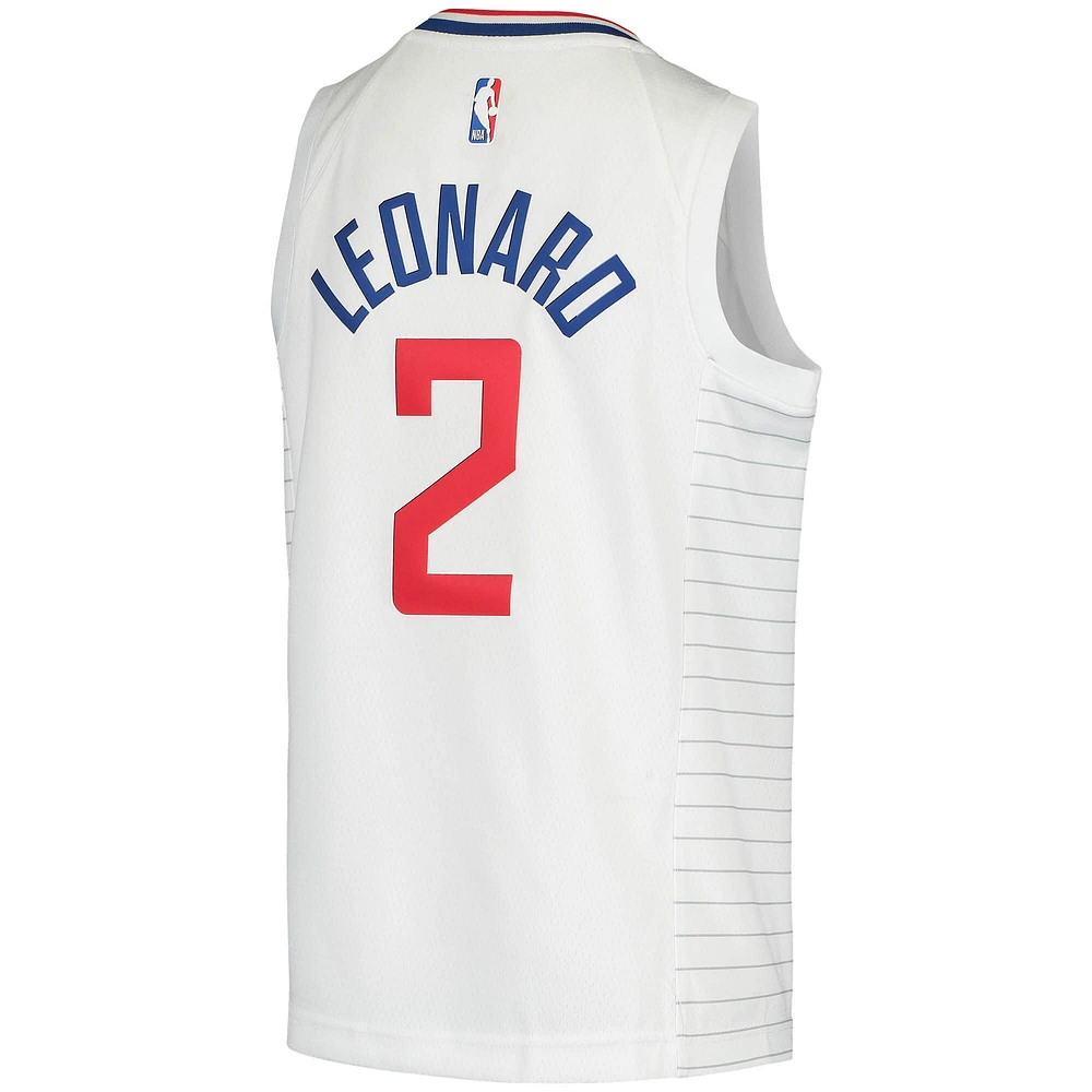 Maillot Swingman Nike Kawhi Leonard LA Clippers 2020/21 pour enfant - Édition Association