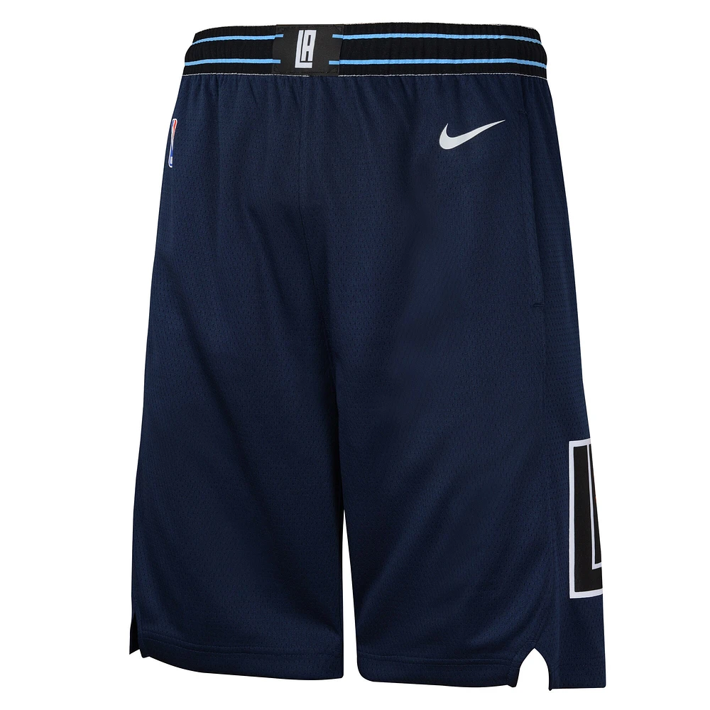 Youth Nike Navy LA Clippers 2023/24 City Edition Swingman Performance Shorts