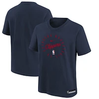 T-shirt Nike bleu marine pour jeune LA Clippers Practice Legend