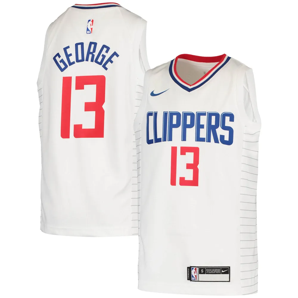 Paul George LA Clippers Nike Youth 2020/21 Swingman Jersey - Association Edition White Green Tree Mall