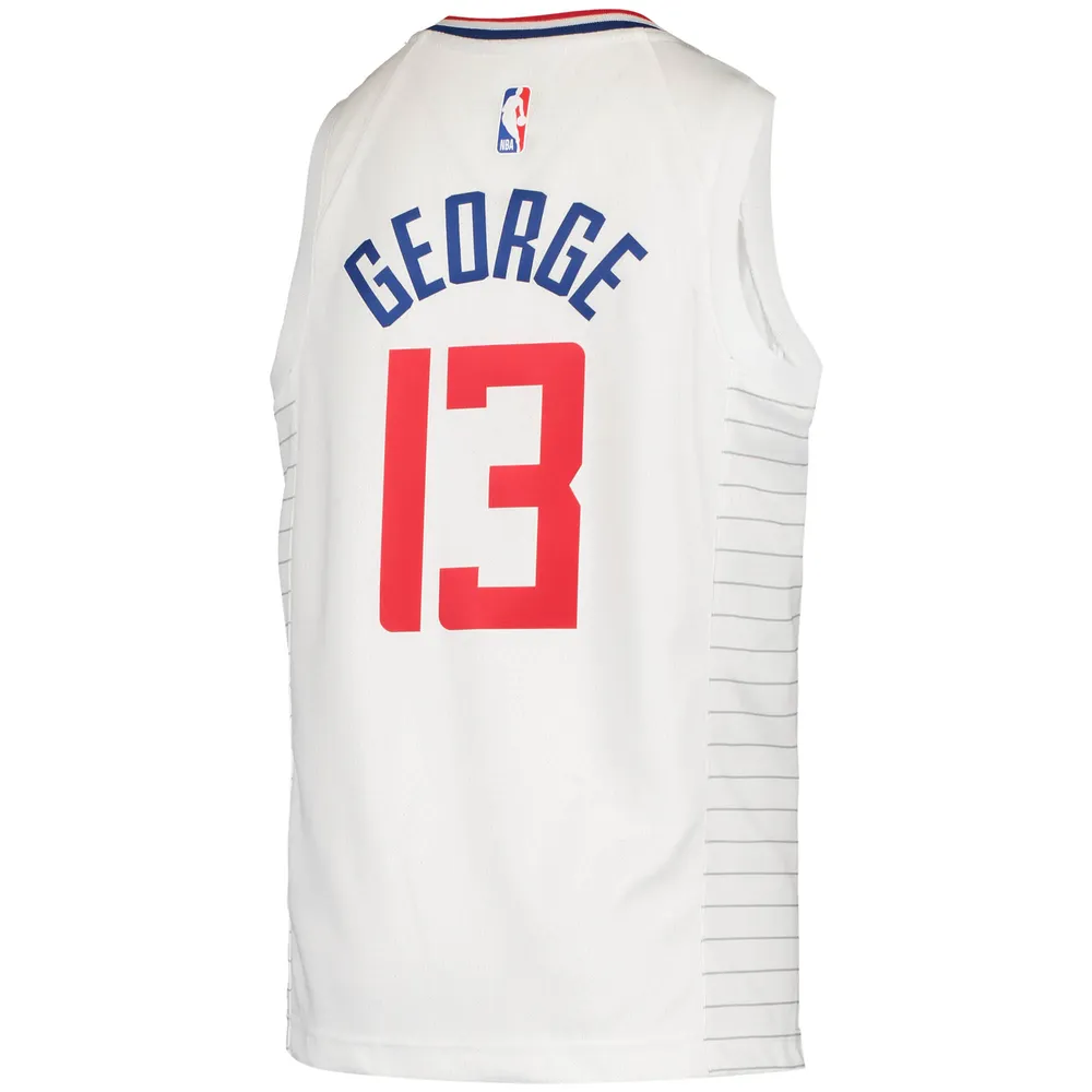 Youth Nike Paul George White LA Clippers 2020/21 Swingman Jersey -  Association Edition