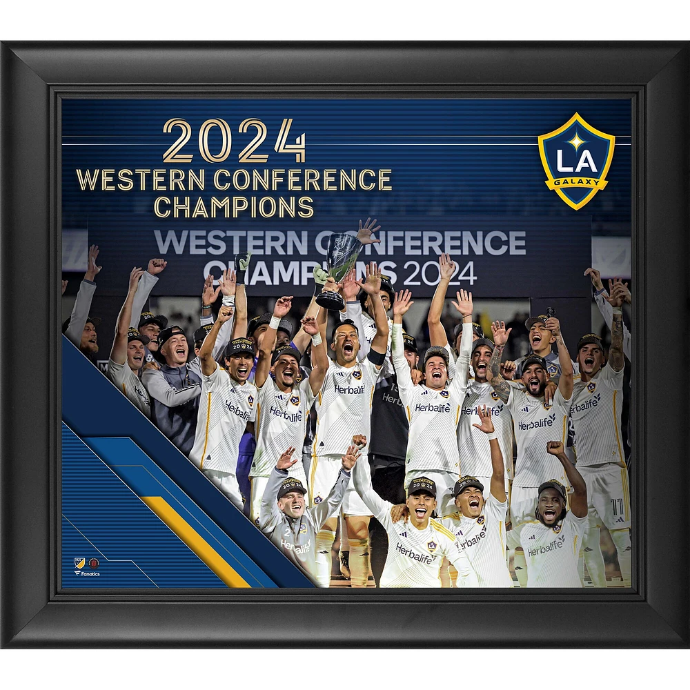 Fanatics Authentic LA Galaxy 2024 MLS Western Conference Champions Framed 15" x 17" Collage