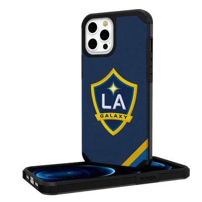 LA Galaxy iPhone Diagonal Stripe Design Rugged Case