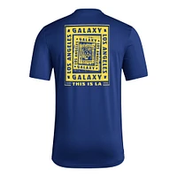 T-shirt cache-cœur adidas bleu marine LA Galaxy Local pour homme