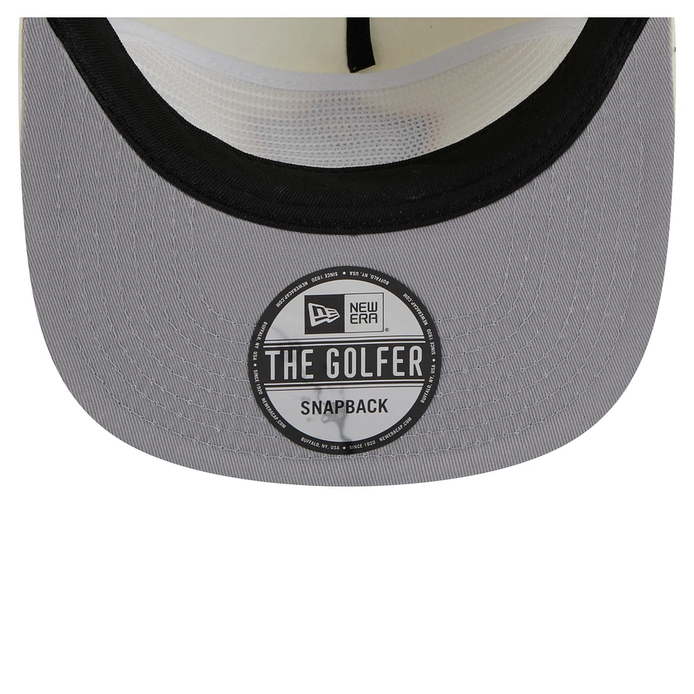 Men's New Era  Cream LA Galaxy 2025 Kickoff Snapback Golfer Hat