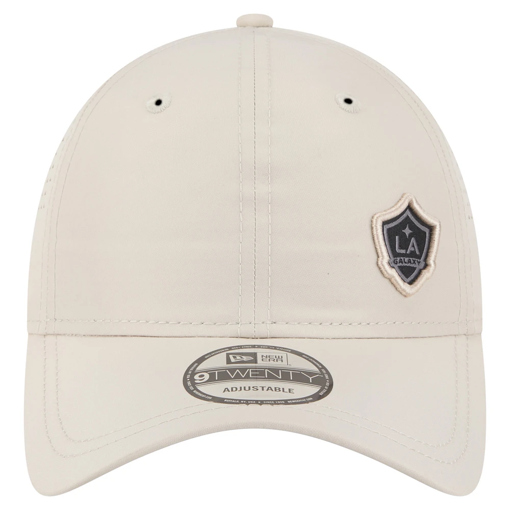 Men's New Era  Tan LA Galaxy Active 9TWENTY Adjustable Hat