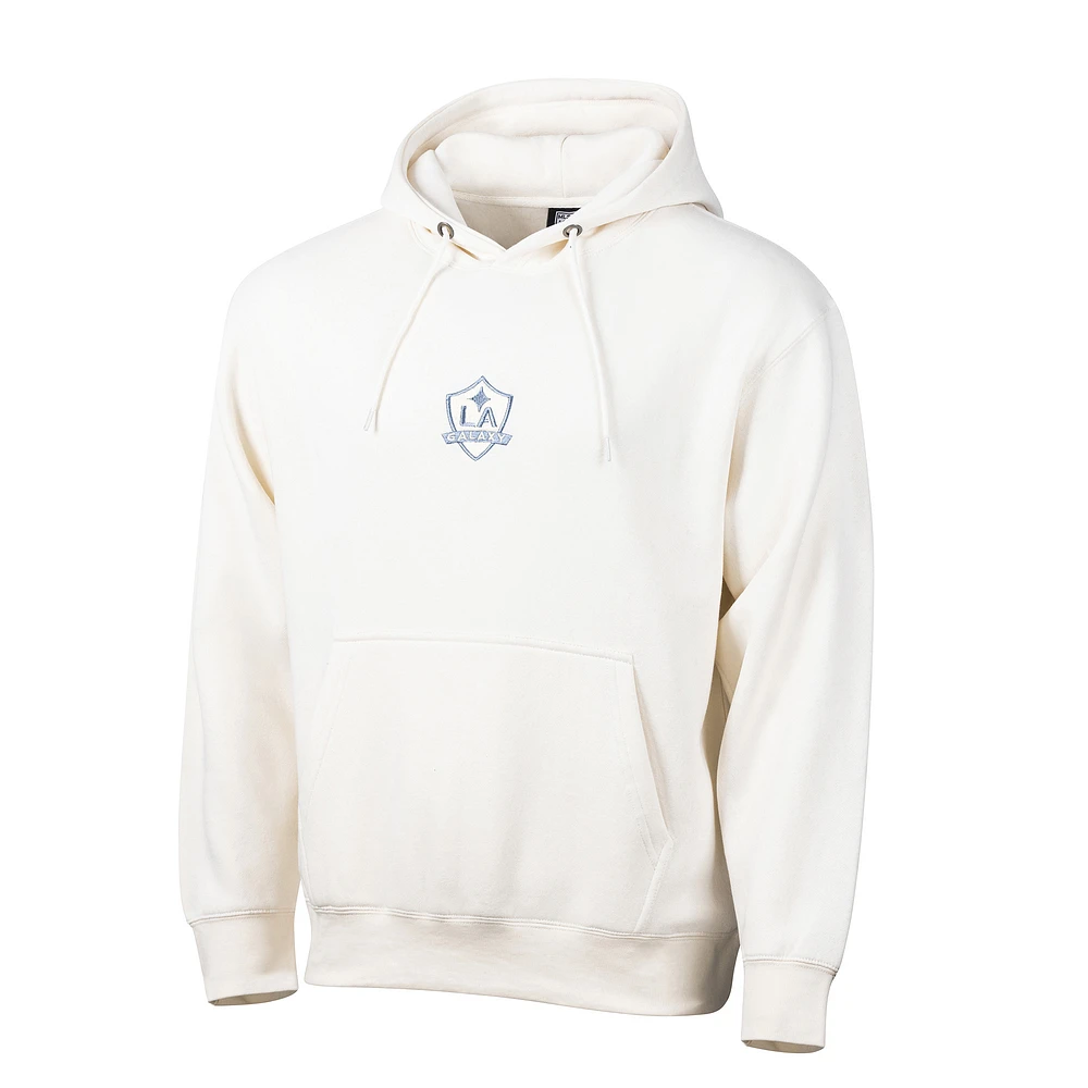 Men's Sport Design Sweden  Cream LA Galaxy On The Go Relaxed Pullover Hoodie