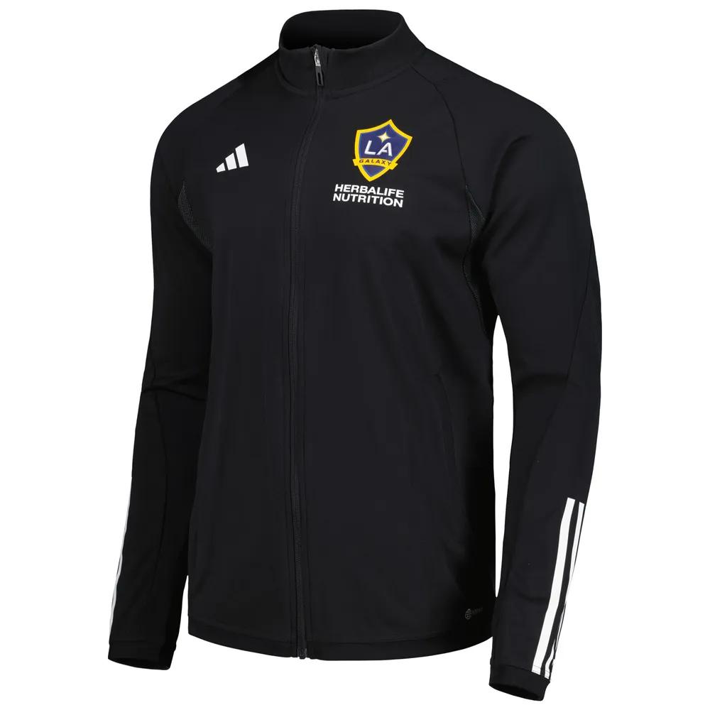 Haut d'entraînement entièrement zippé adidas LA Galaxy 2023 On-Field AEROREADY pour homme