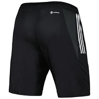 Short d'entraînement adidas LA Galaxy 2023 On-Field AEROREADY noir pour homme