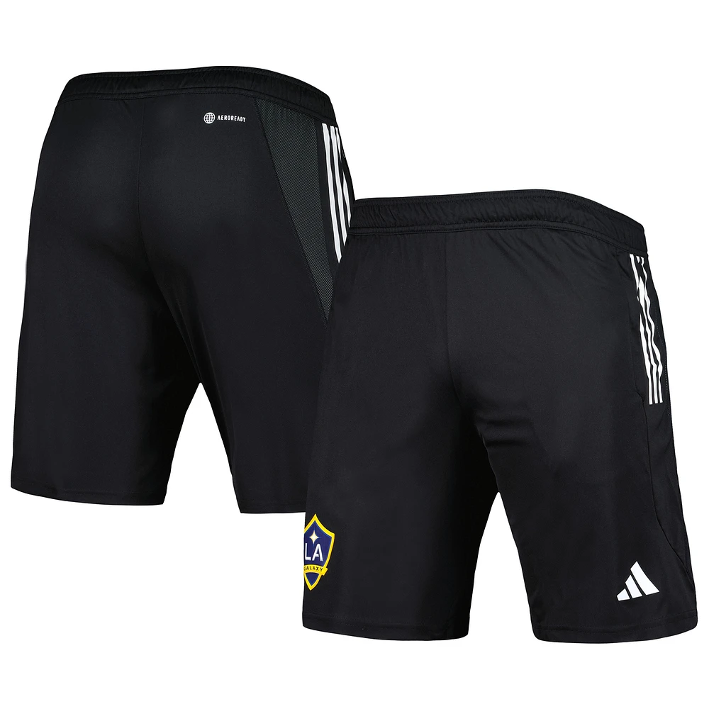 Short d'entraînement adidas LA Galaxy 2023 On-Field AEROREADY noir pour homme