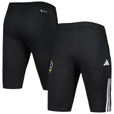 Men's adidas Black LA Galaxy 2023 On-Field Training AEROREADY Half Pants