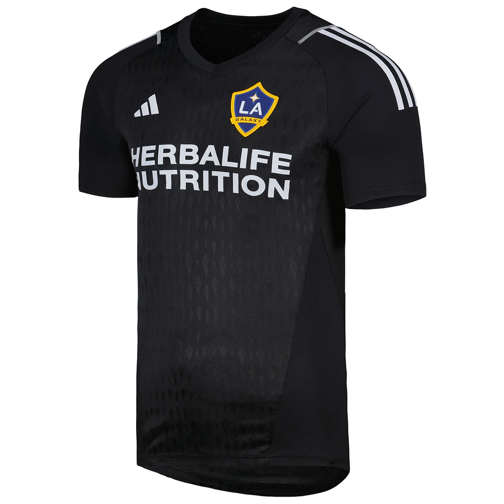 Men's adidas Black LA Galaxy 2023 Replica Goalkeeper Jersey