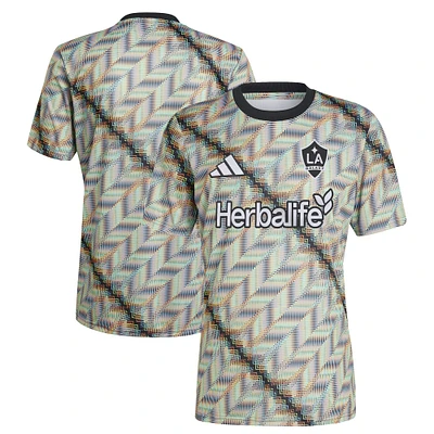 Men's adidas  Black LA Galaxy 2024 Hispanic Heritage Pre-Match Top