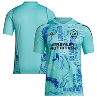 Men's adidas  Green LA Galaxy 2023 One Planet Replica Jersey