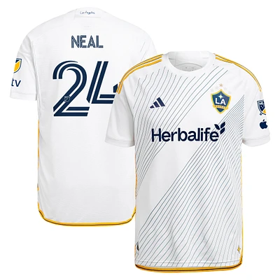 Men's adidas Jalen Neal White LA Galaxy 2024 Angeleno Kit Authentic Player Jersey