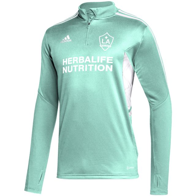 Haut d'entraînement adidas Mint LA Galaxy Quarter-Zip AEROREADY pour homme