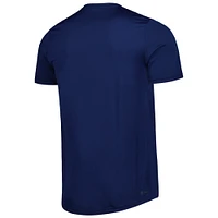 T-shirt adidas LA Galaxy Club DNA Performance pour hommes, bleu marine