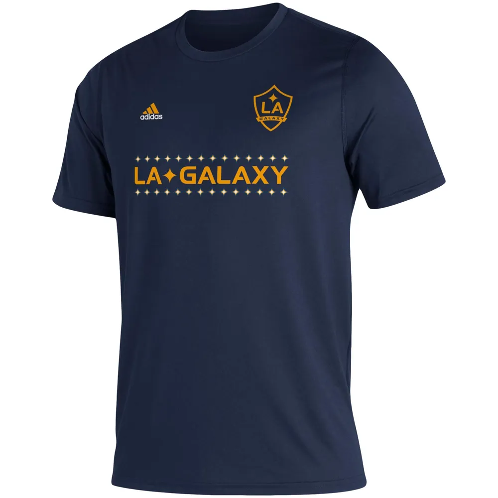 Men's adidas White LA Galaxy Jersey Hook AEROREADY T-Shirt