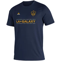 T-shirt adidas LA Galaxy Jersey Hook AEROREADY bleu marine pour homme