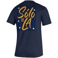 Men's adidas Navy LA Galaxy Jersey Hook AEROREADY T-Shirt