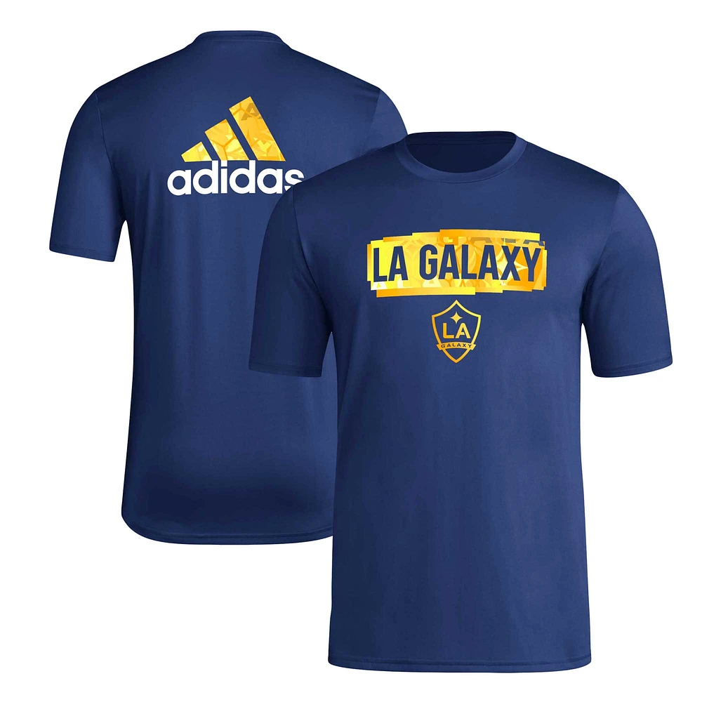 T-shirt adidas LA Galaxy Local Pop AEROREADY bleu marine pour hommes