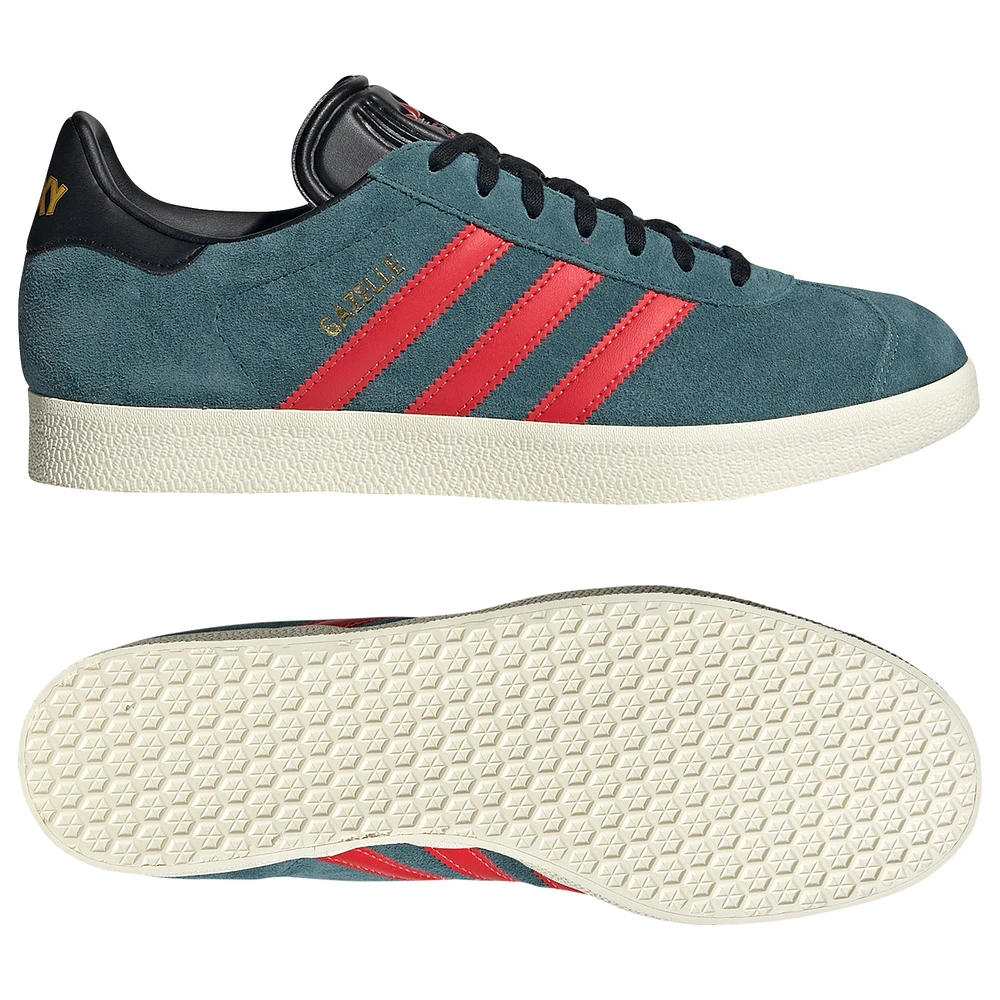 Men's adidas Originals Green LA Galaxy 2024 Jersey Hook Gazelle Shoes