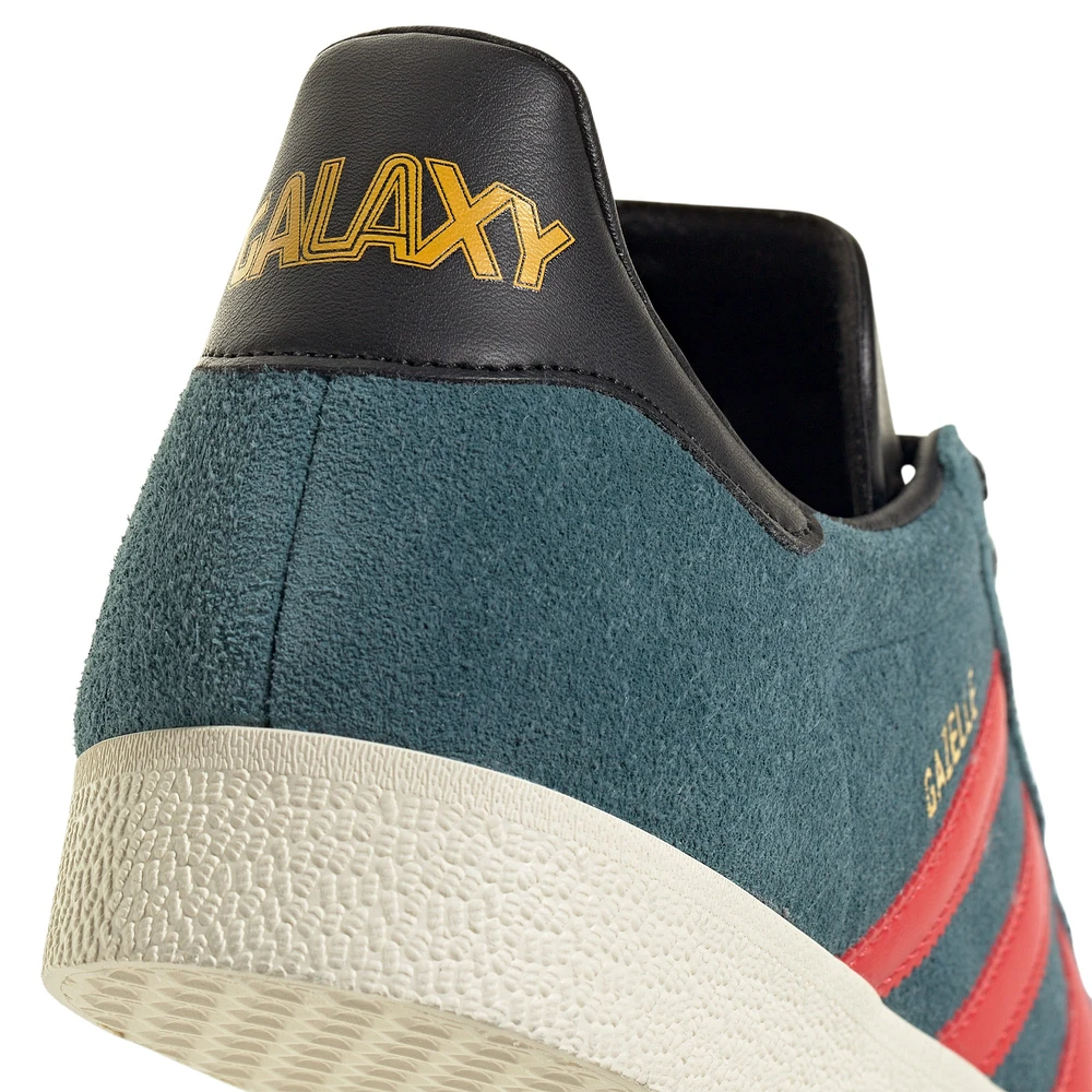 Men's adidas Originals Green LA Galaxy 2024 Jersey Hook Gazelle Shoes