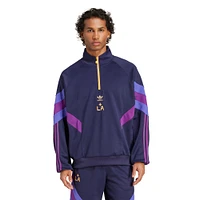 Men's adidas Originals  Navy LA Galaxy Culturewear Collection Half-Zip Top