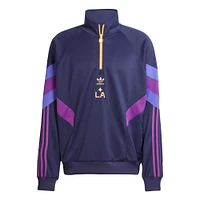 Men's adidas Originals  Navy LA Galaxy Culturewear Collection Half-Zip Top