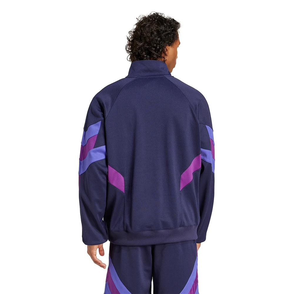 Men's adidas Originals  Navy LA Galaxy Culturewear Collection Half-Zip Top