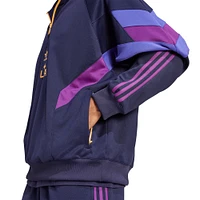 Men's adidas Originals  Navy LA Galaxy Culturewear Collection Half-Zip Top