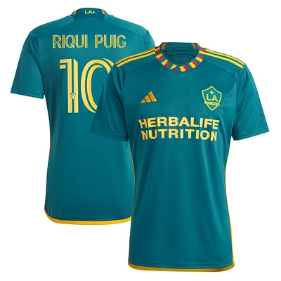 Men's adidas Riqui Puig Green LA Galaxy 2024 Kit Replica Player Jersey