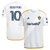 Men's adidas Riqui Puig White LA Galaxy 2024 Angeleno Kit Authentic Player Jersey