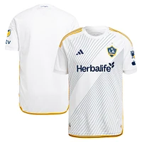 Maillot adidas LA Galaxy 2024 Angeleno Kit authentique pour homme blanc