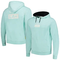 Men's Aqua LA Galaxy Stacked Pullover Hoodie