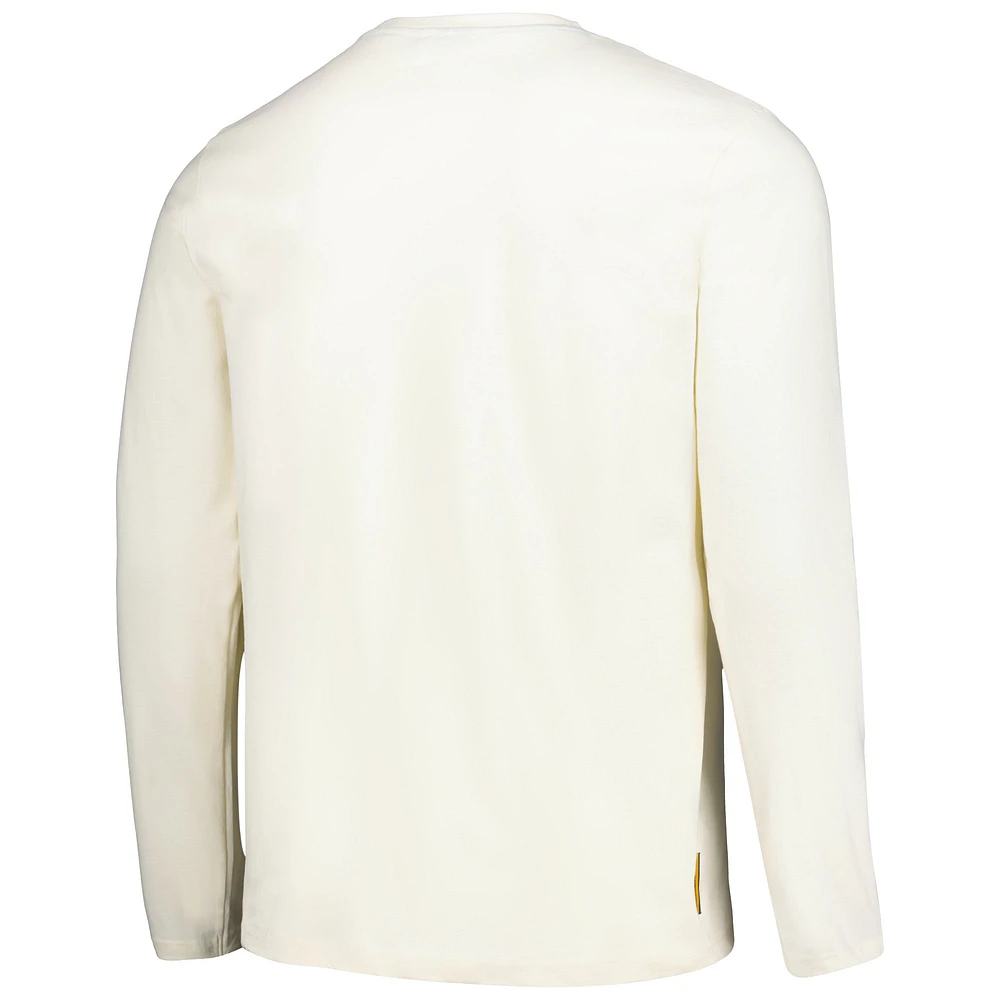 Men's Cream LA Galaxy Local Heavy Long Sleeve T-Shirt