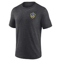 T-shirt triple mélange Fanatics Branded Charcoal LA Galaxy pour homme