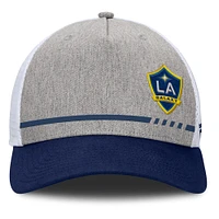 Men's Fanatics Heather Gray LA Galaxy Low Block Trucker Adjustable Hat